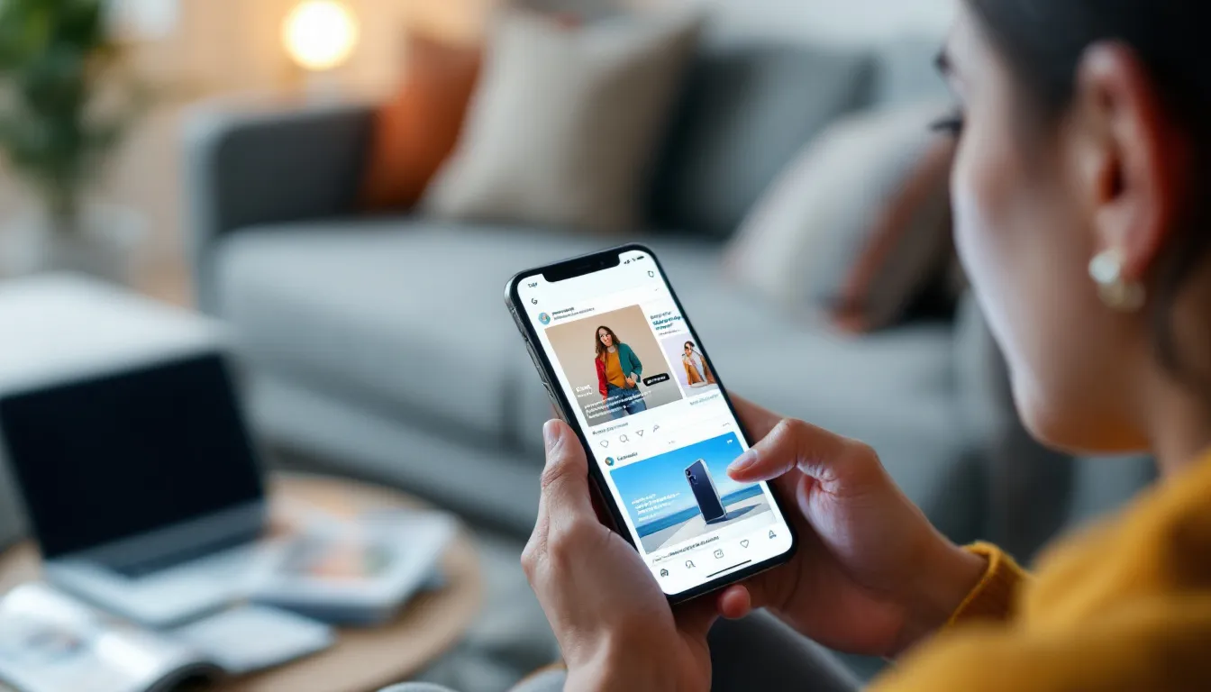 happy customer holding shopping bag