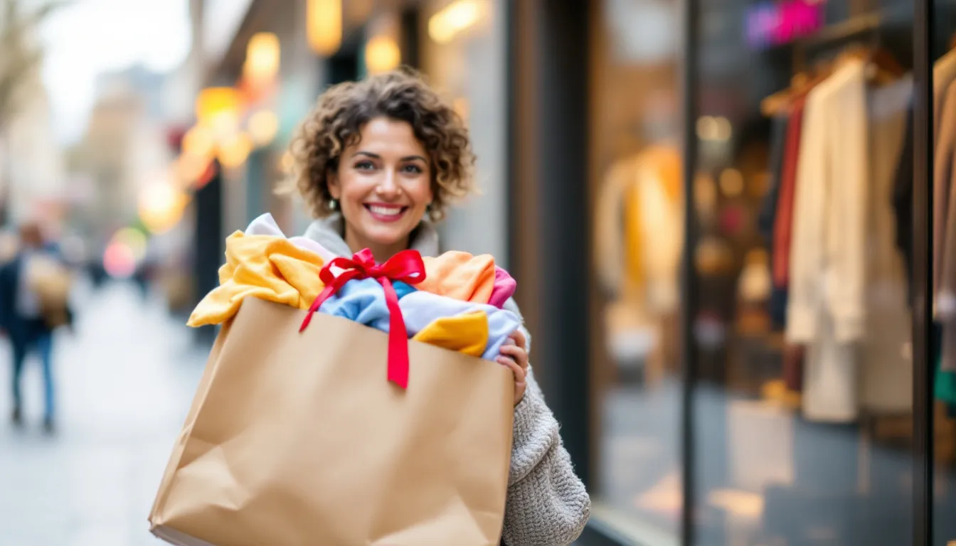 person browsing ads on smartphone