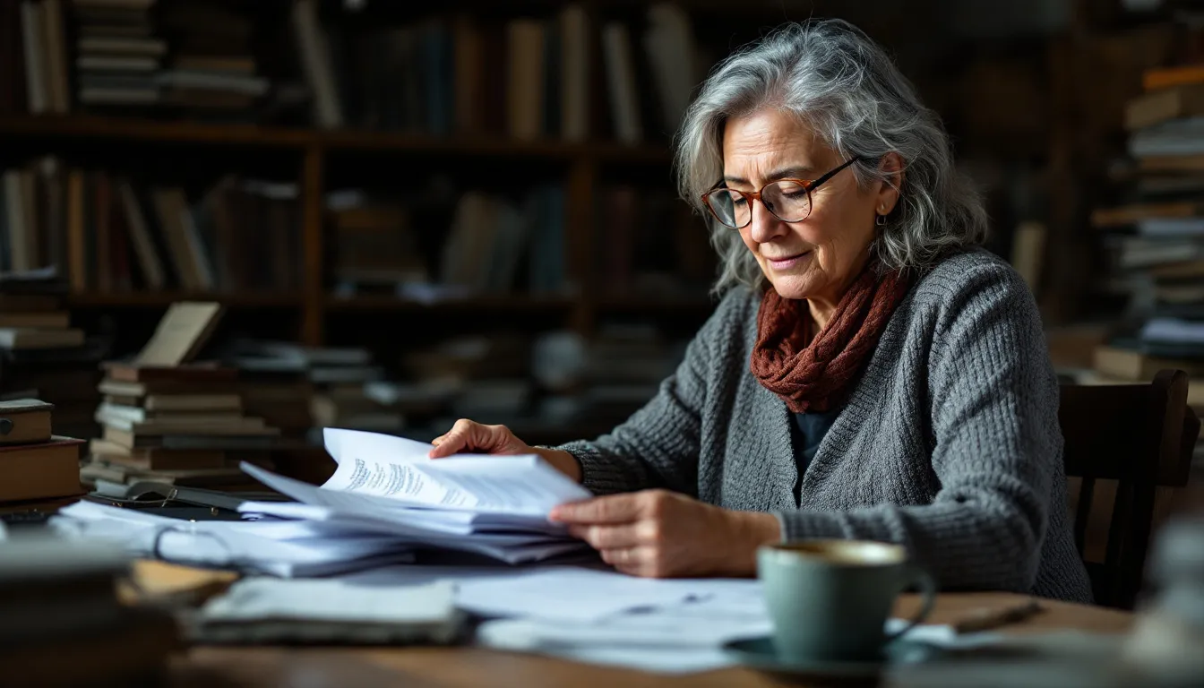 office worker editing brand content