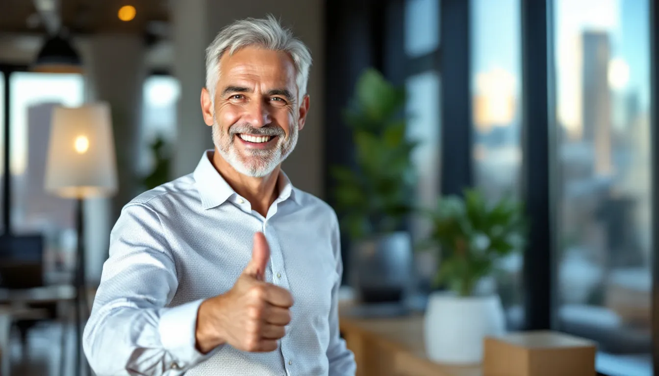 man stressed at laptop, business context