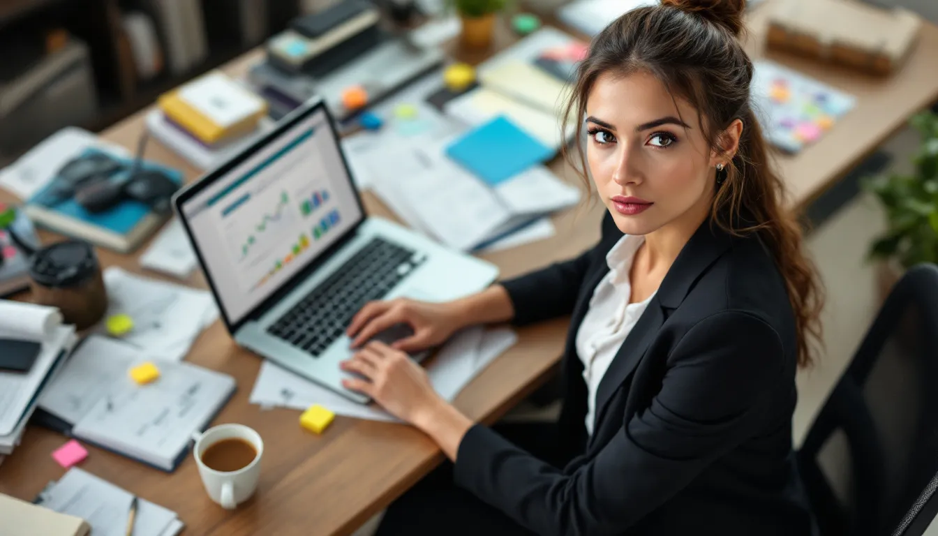 seo strategy charts and laptop