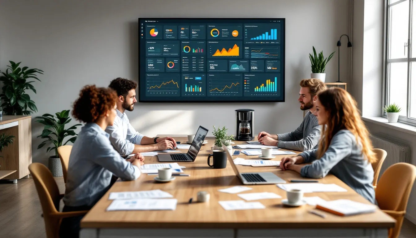 business person reviewing keyword planner