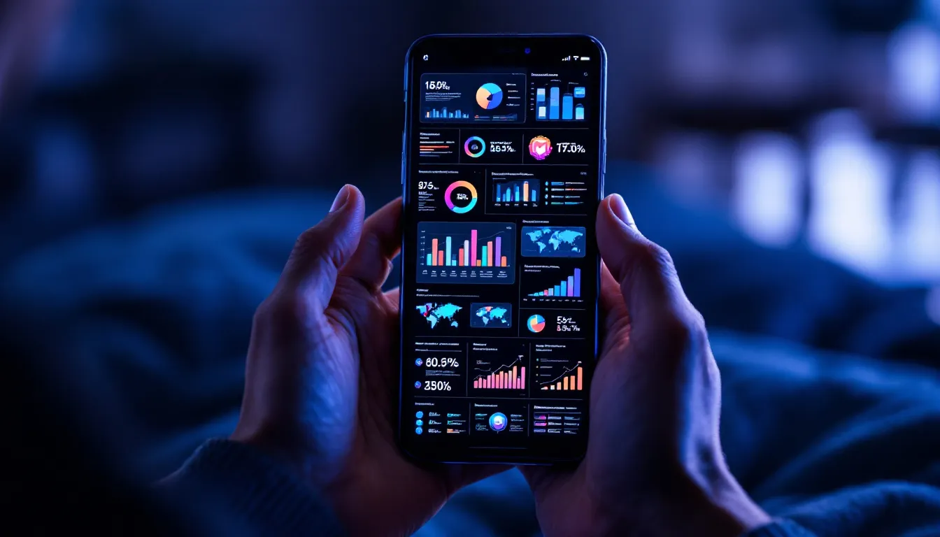 person using marketing tool on monitor