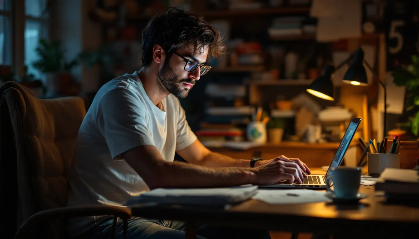 person watching webinar on tablet