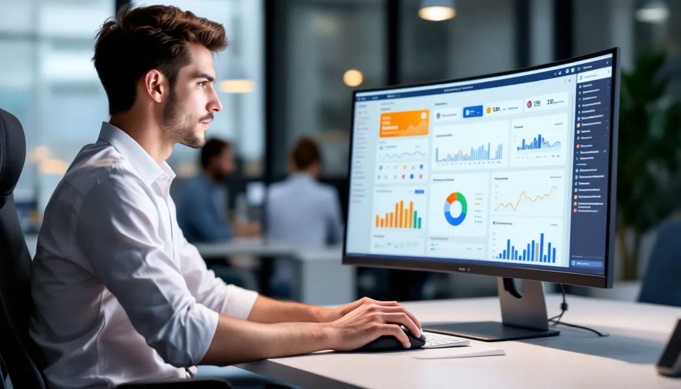 hands scrolling phone with infographics