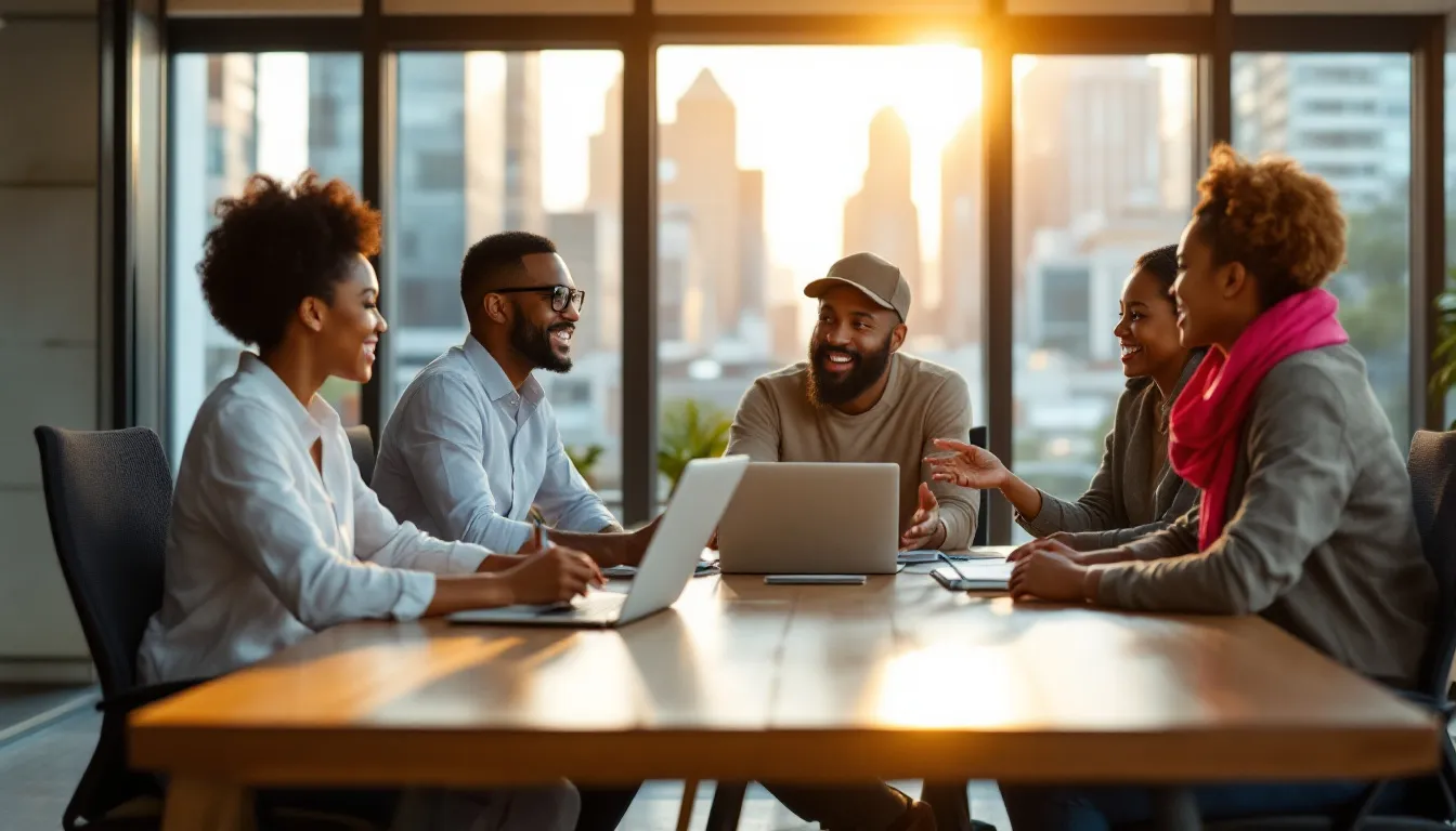 happy shopper holding shopping bags