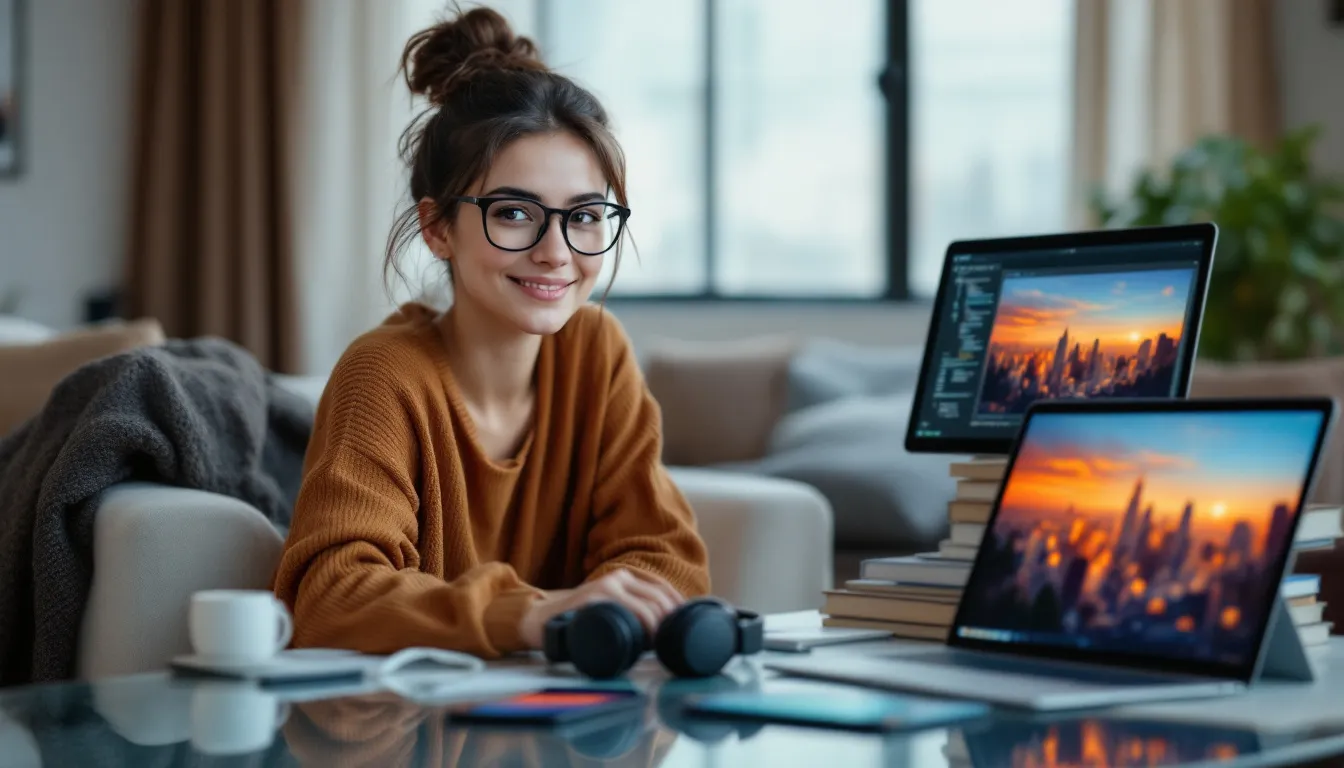 person comparing products on website