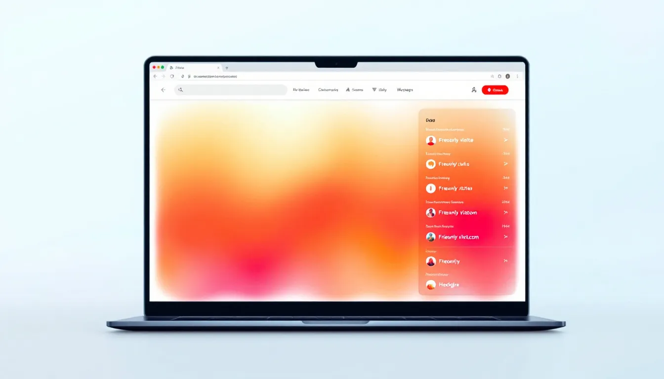 laptop showing user journey heatmap