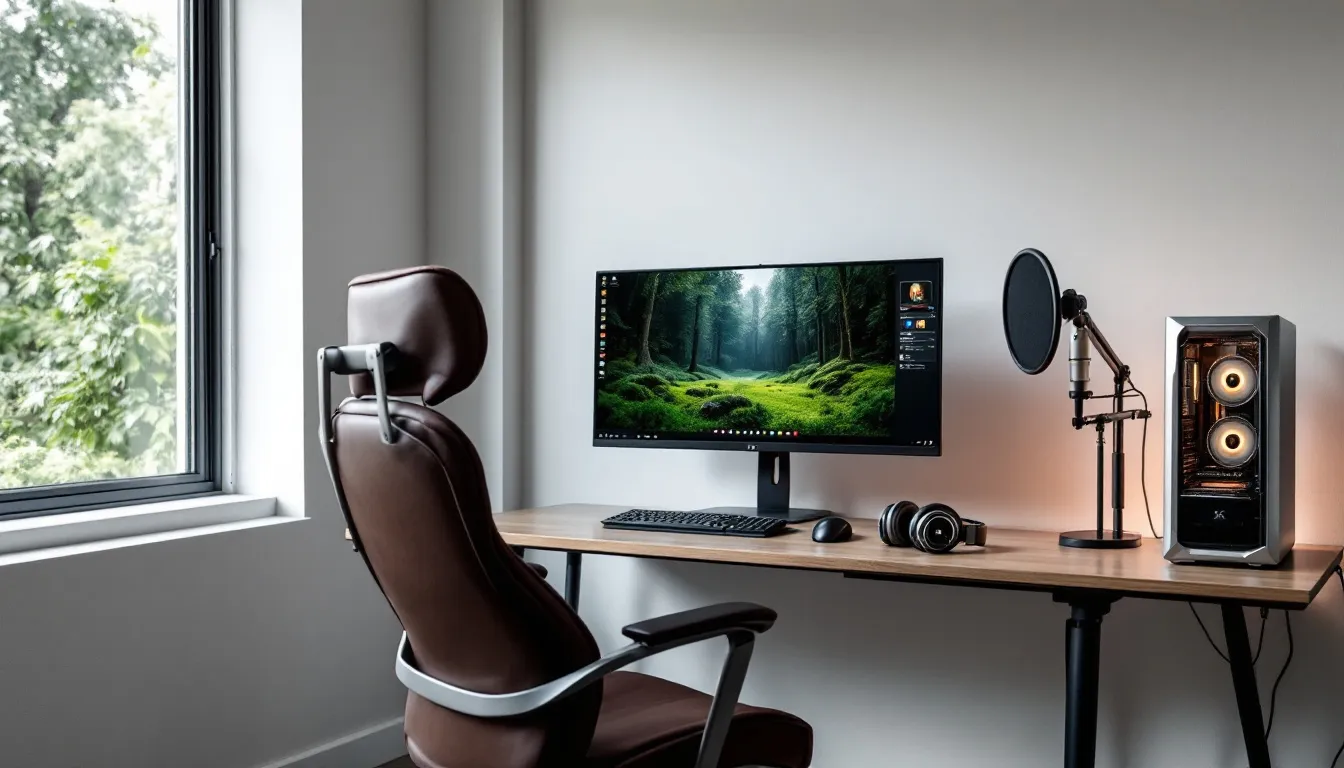 home office video setup for tutorials