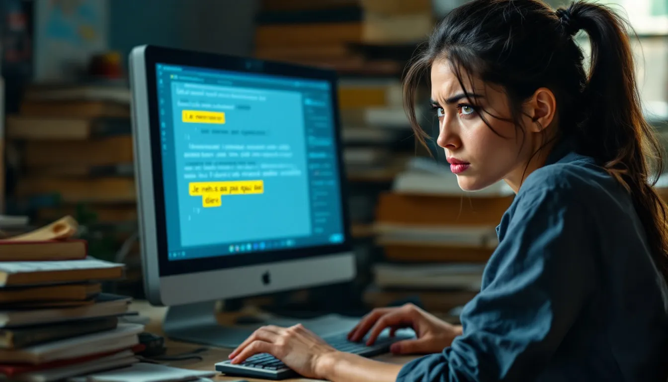 person writing article with paper notes