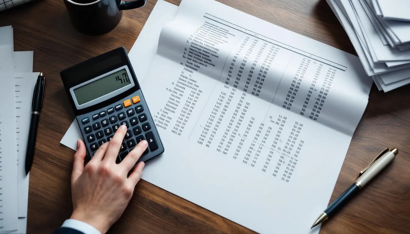 analyst looking at graphs on large monitor