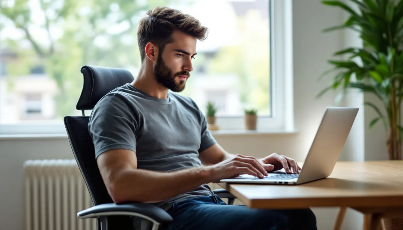 automation interface on modern laptop