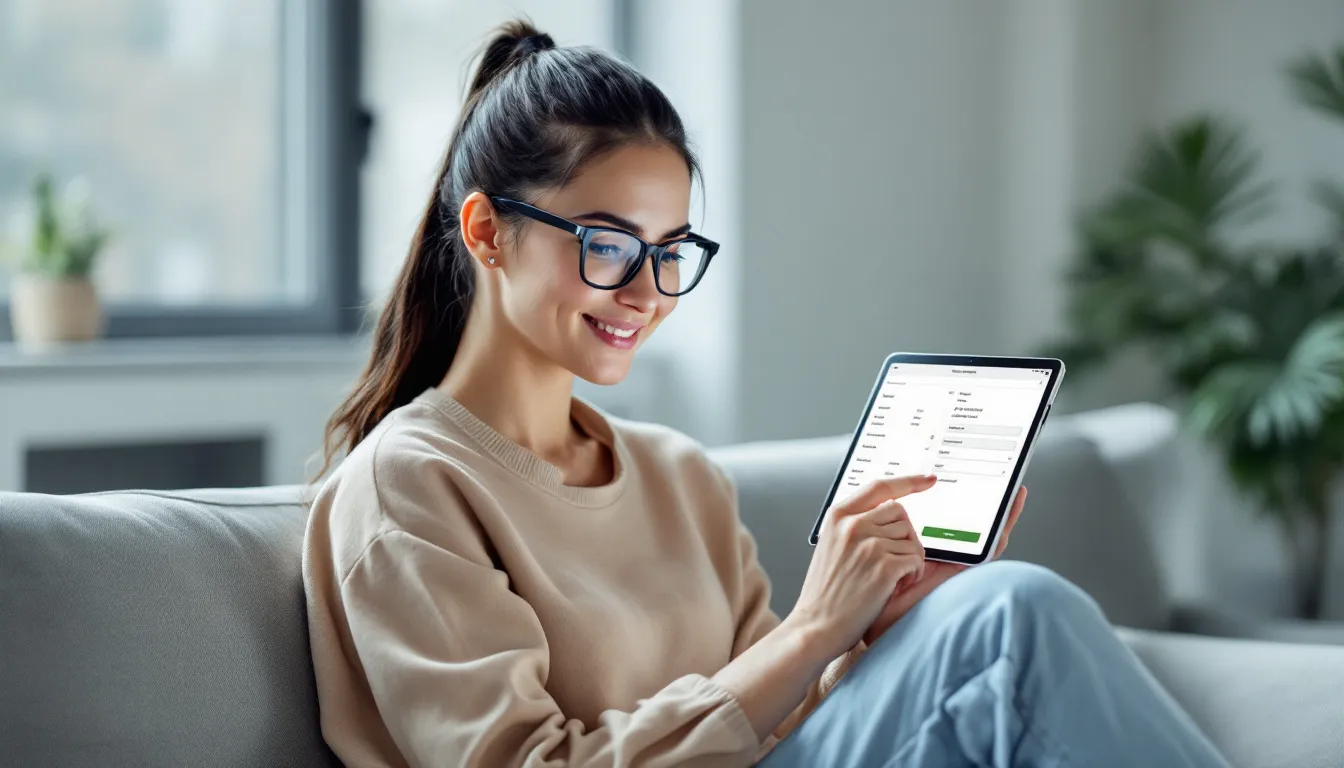 workflow automation interface on monitor