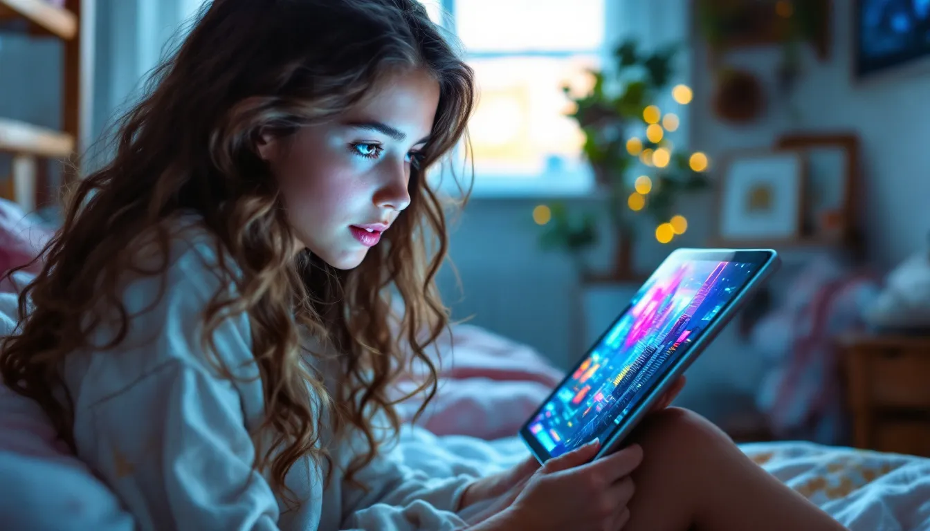 influencer recording casual video