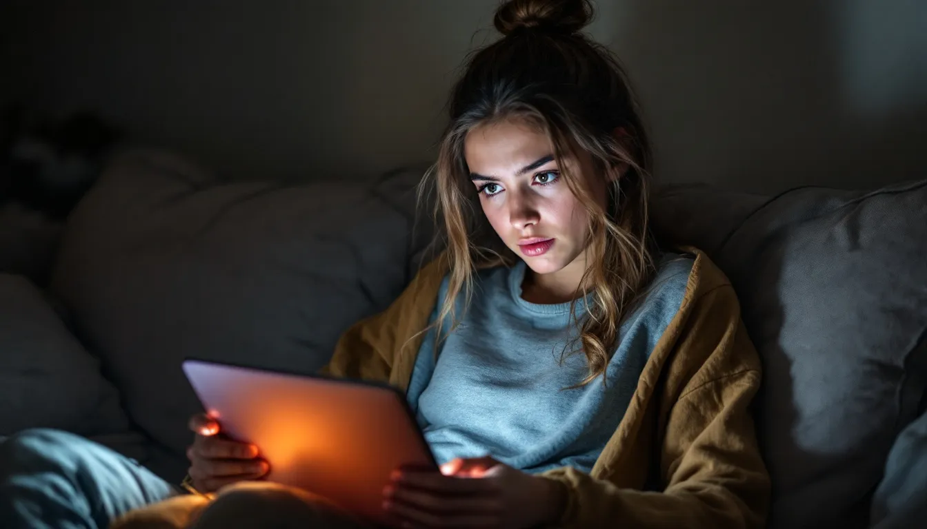 teen relaxing in nature