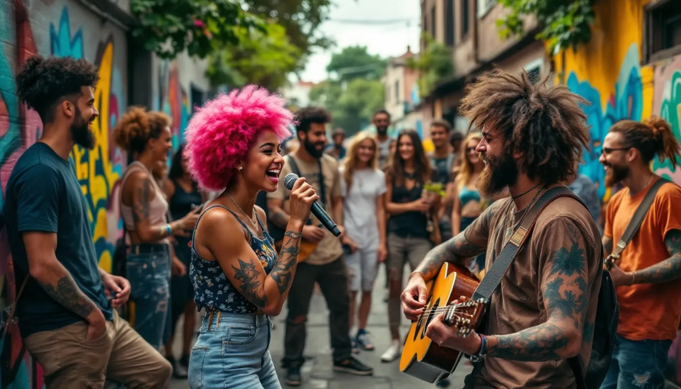 young people scrolling social media