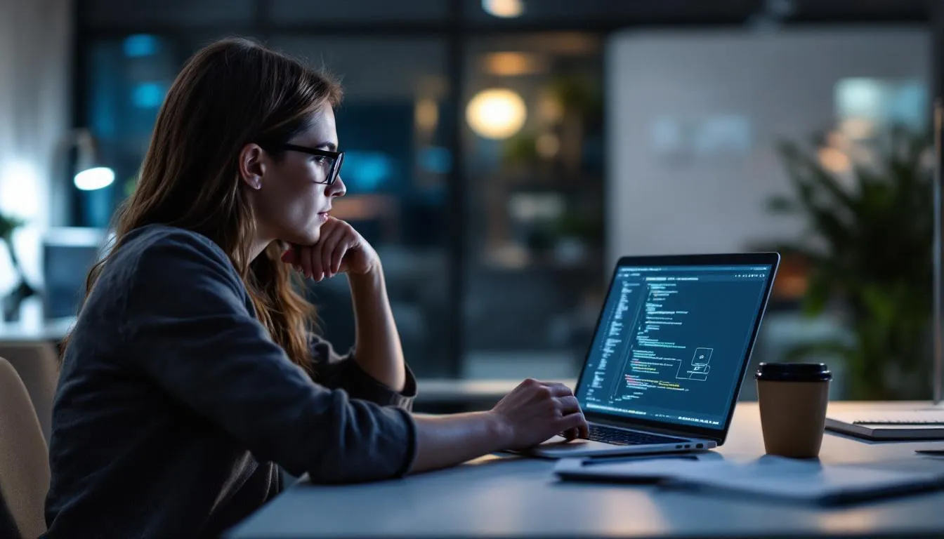 laptop screen with grammar and seo tools open