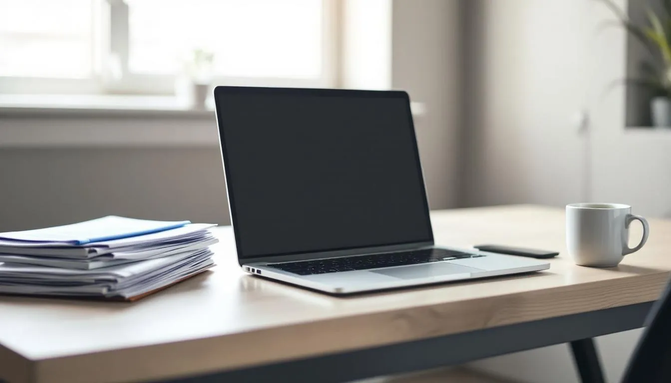 person analyzing serp on laptop screen