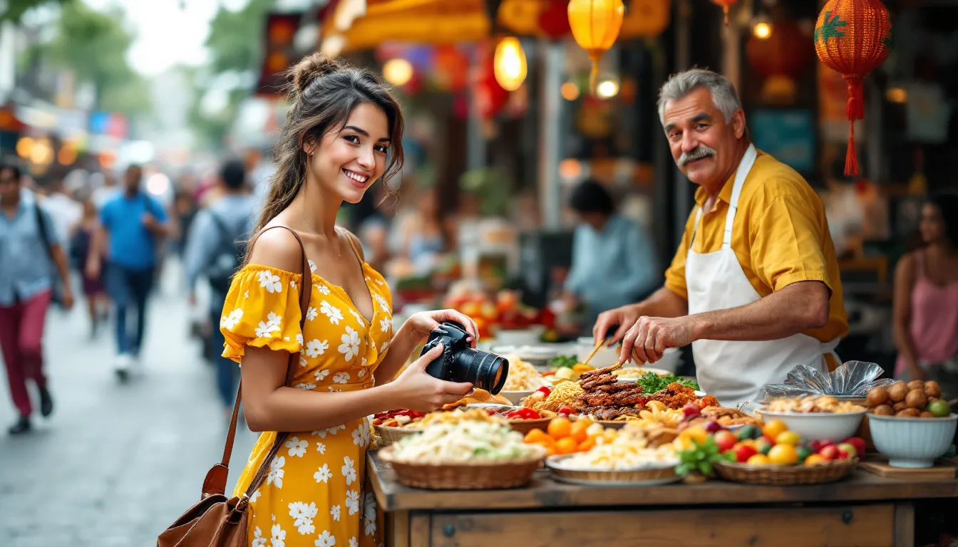 small team filming video in cafe