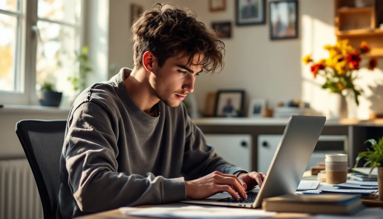 hand holding digital data icons