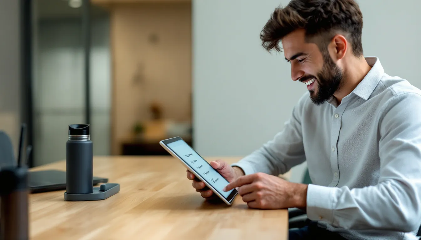 team smiling in casual office