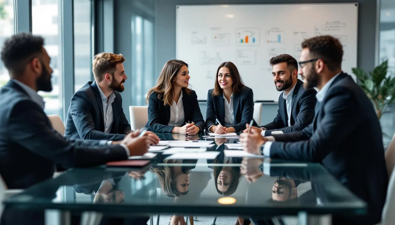 executive speaking at conference