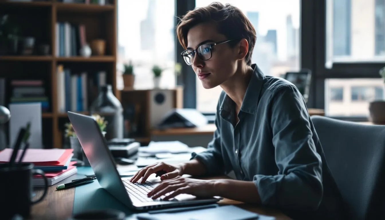 creative brainstorming session with sticky notes