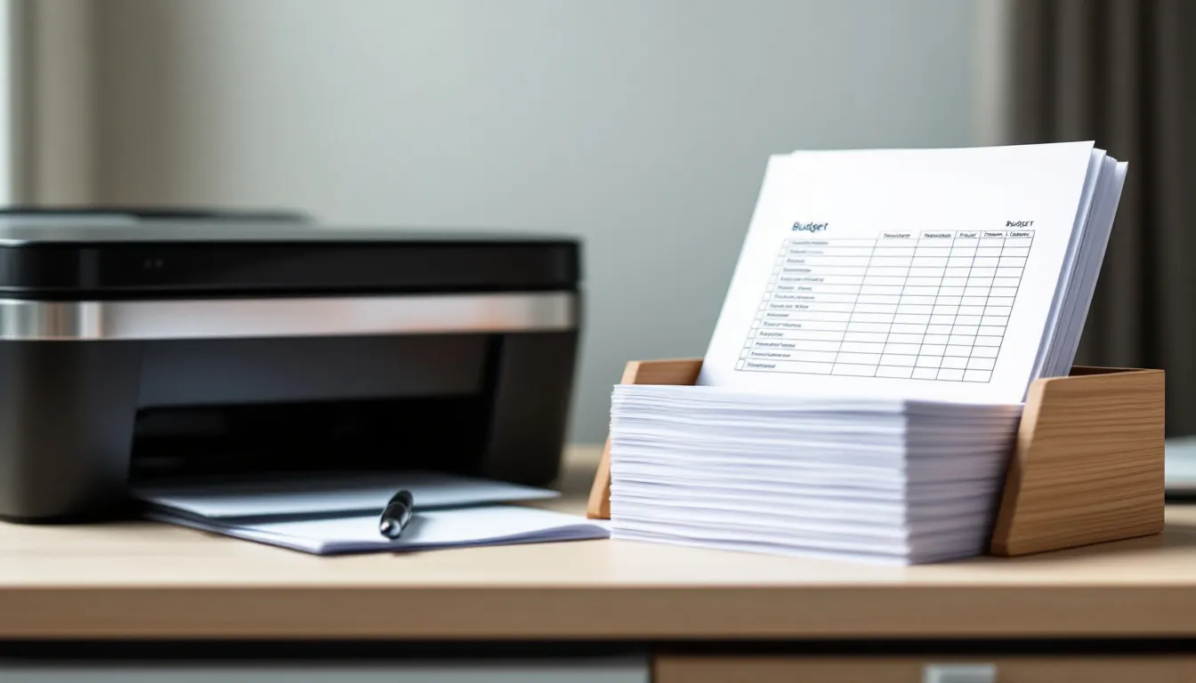 startup owner working at small desk with laptop