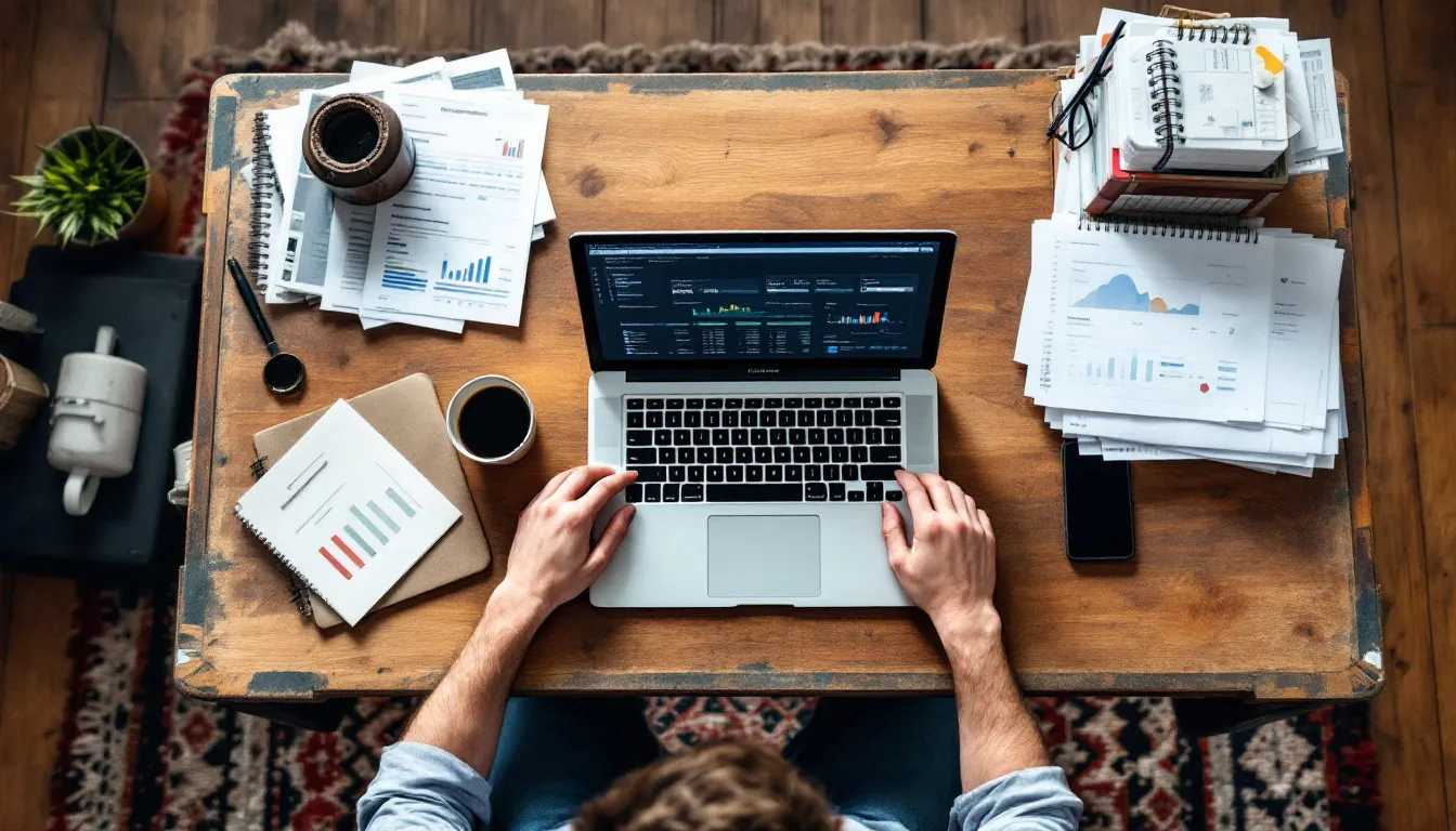 whiteboard with digital ad metrics