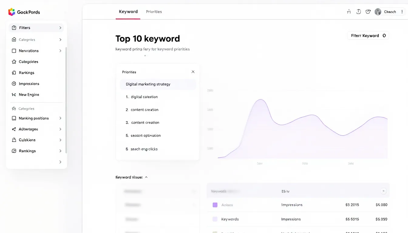 seo dashboard showing tag priorities