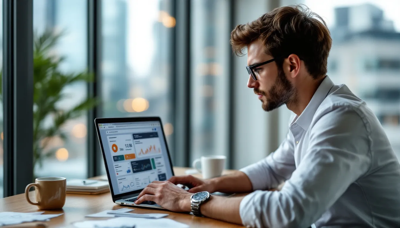 team analyzing marketing data on computers