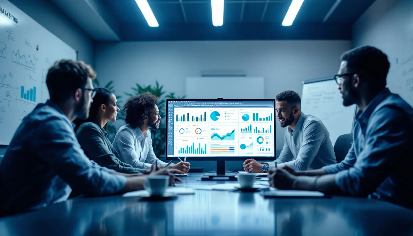 laptop showing digital ad reports