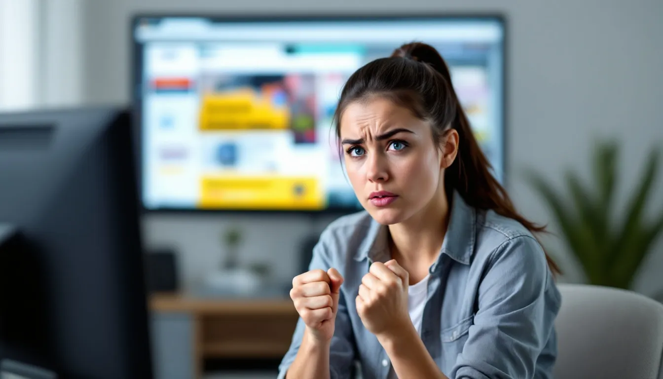 Person confused by analytics dashboard