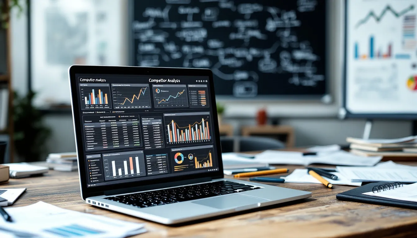 computer screen showing keyword tool dashboard