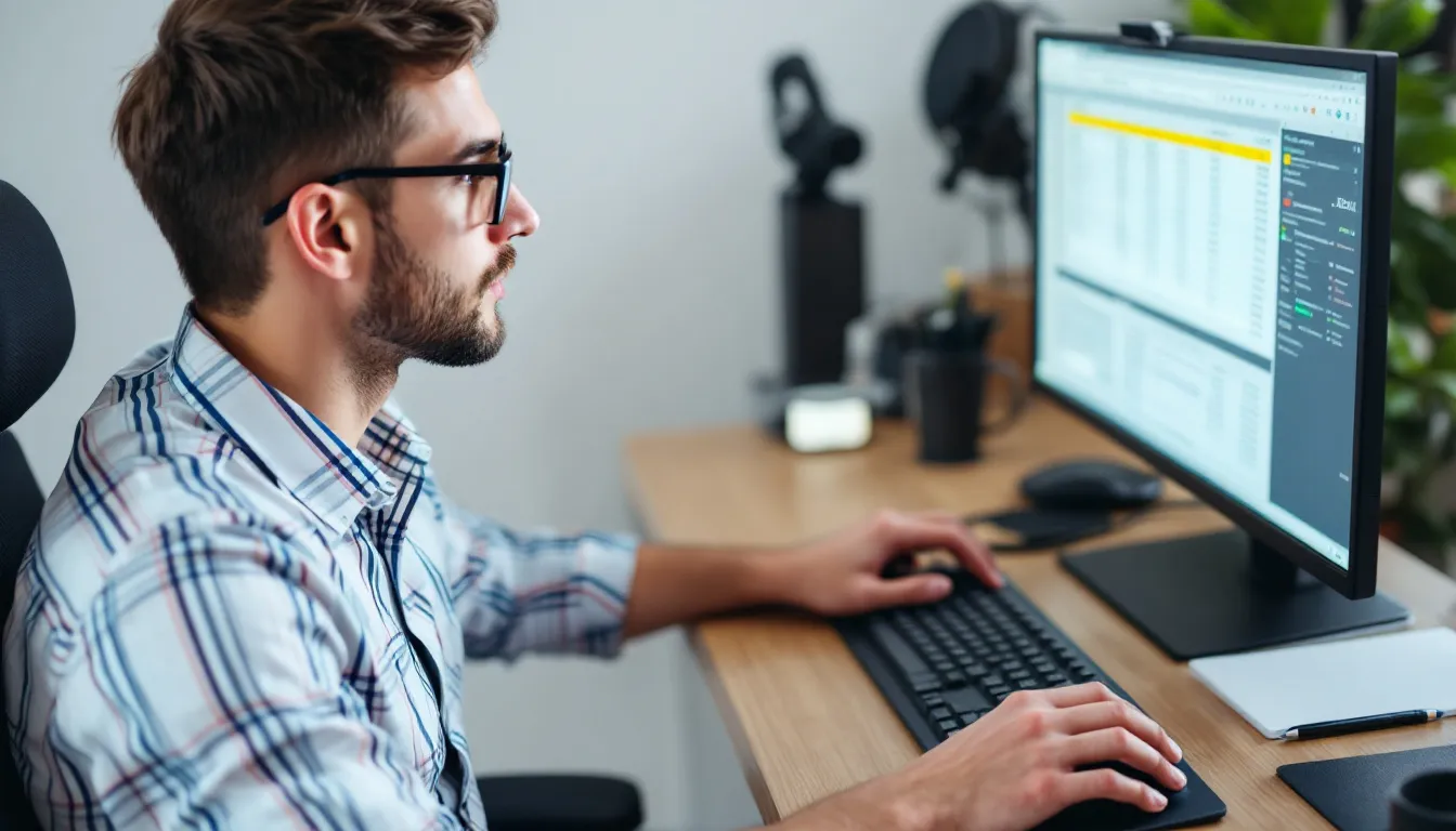 magnifying glass over marketing analytics report