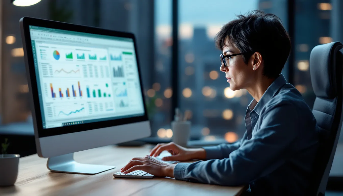 open laptop with ad performance dashboards