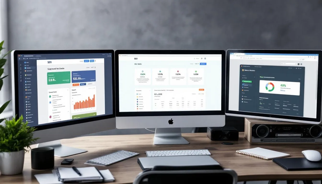 team analyzing website data on laptop