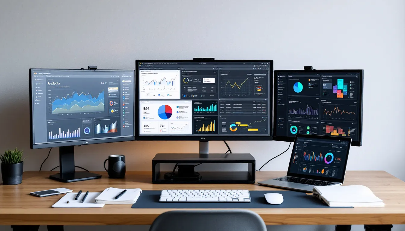 automated email report on tablet screen