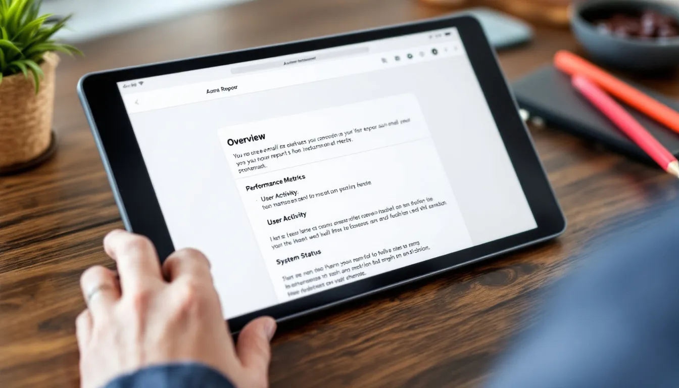 variety of business icons and charts on screen