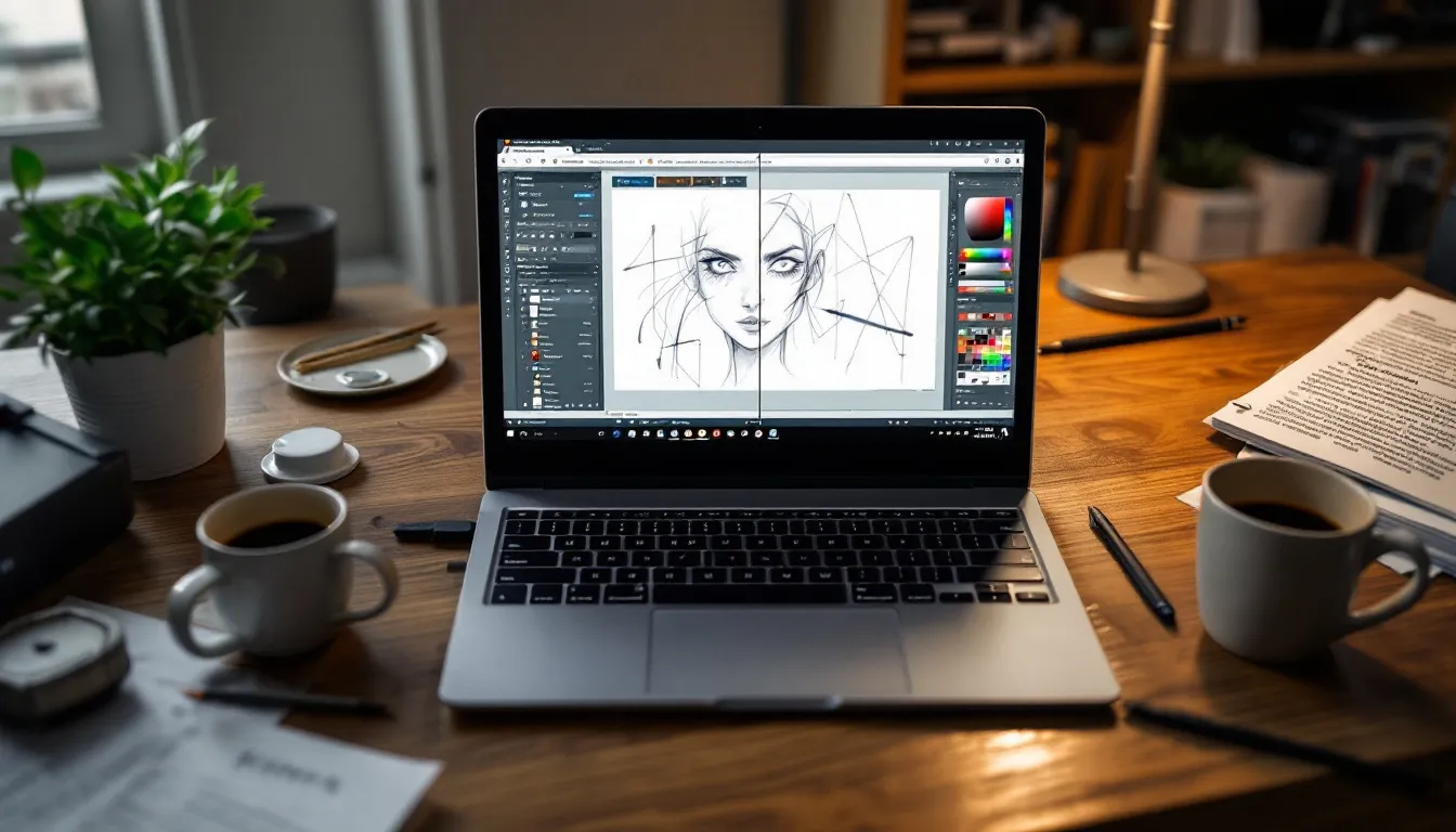mobile device showing trending chart