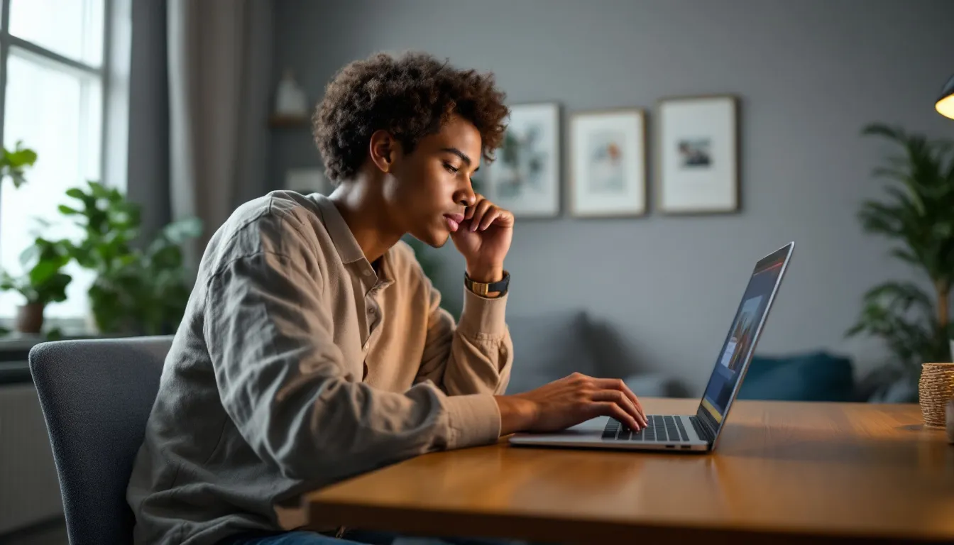 social media manager editing video on phone