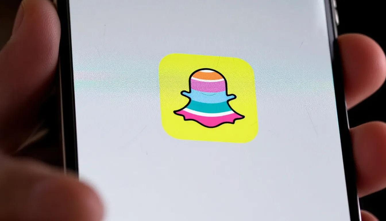 smartphone showing AR filter with fashion overlay