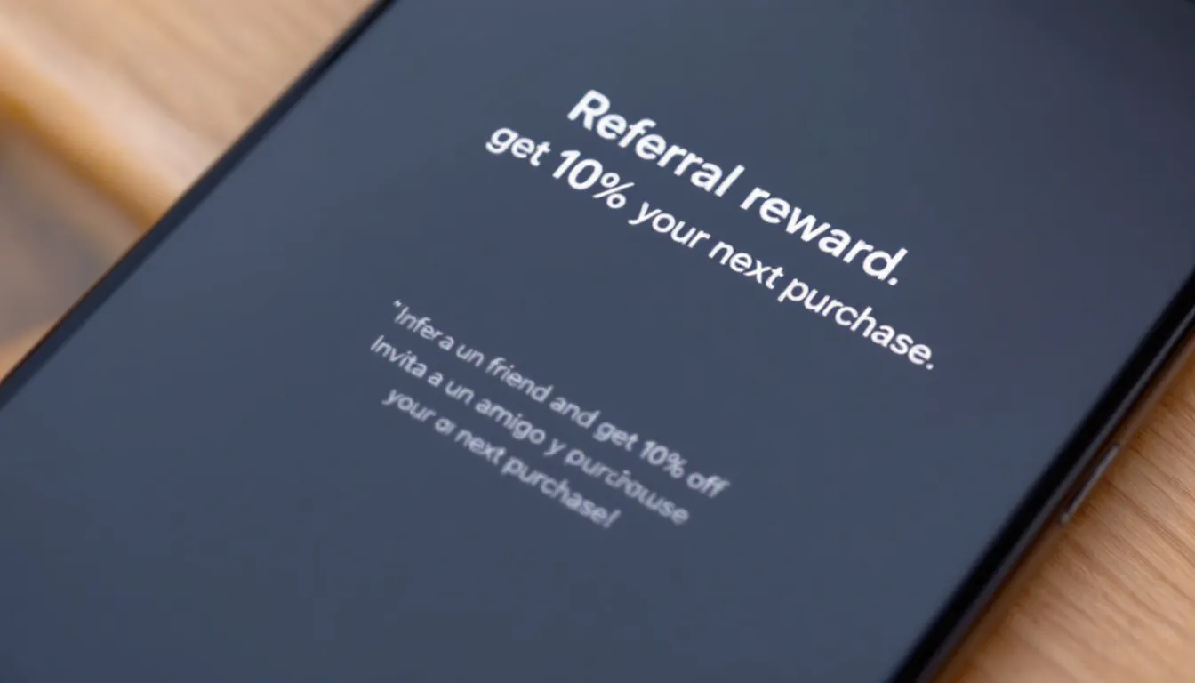 person reading online reviews on smartphone