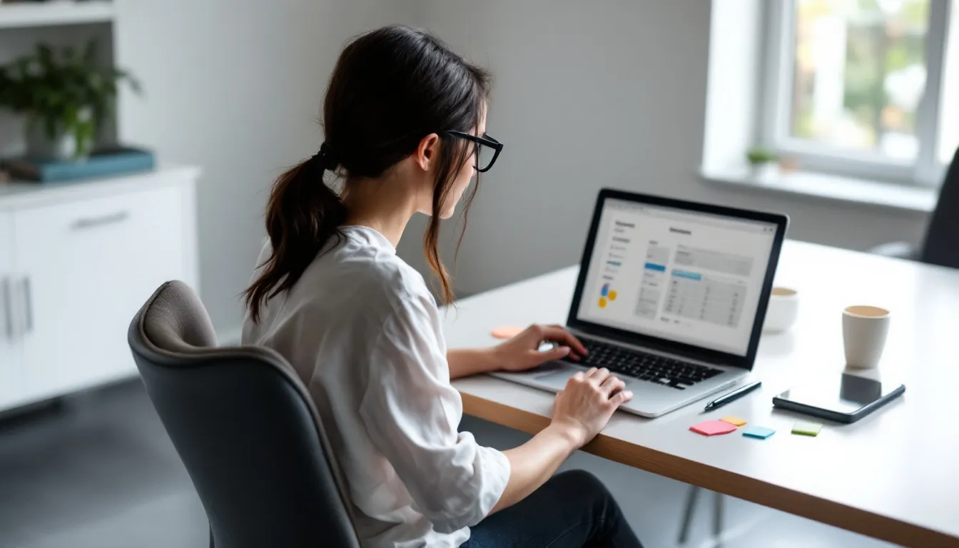 digital marketer scheduling posts on multiple platforms