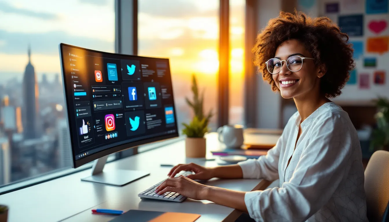 seo expert analyzing website rankings on laptop