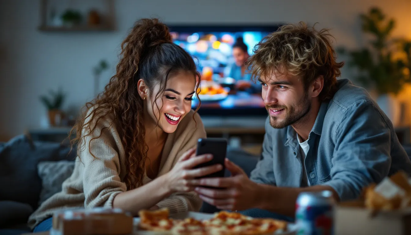 content creator editing food video on phone